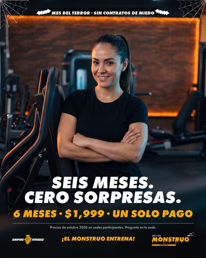 Cartel Mes del Monstruo: Cero sorpresas, 6 meses $1,999